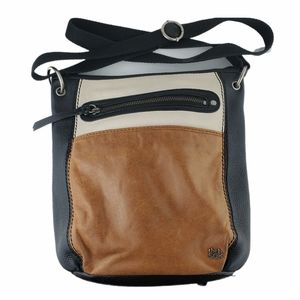 The Sack Tan/Black Leather Bucket Bag